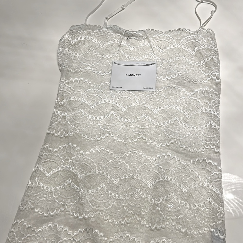 Simonett Miami White Top Sheer S/M